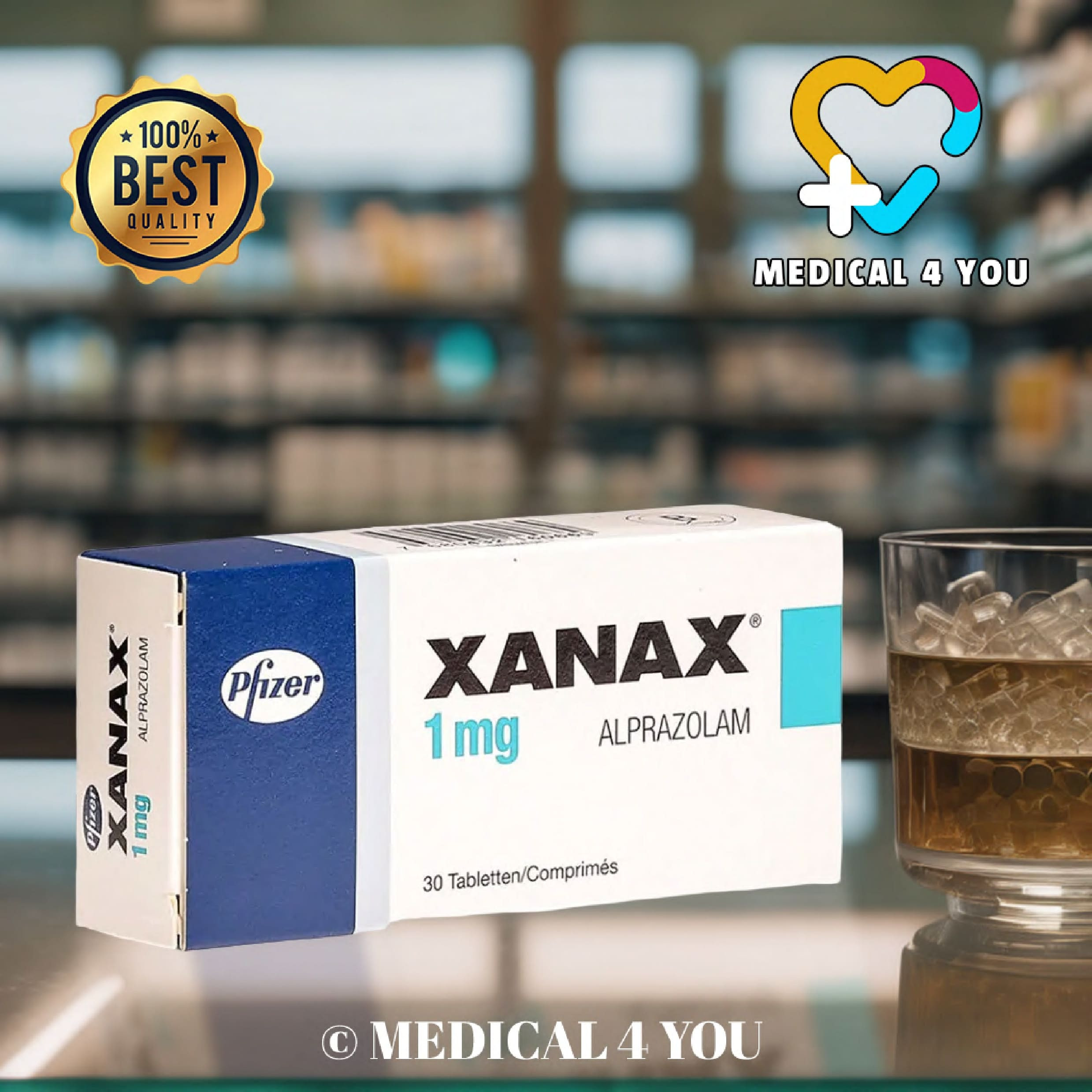 Alprazolam 1mg  Tafil  Xanax  Deutsche Apotheken Ware