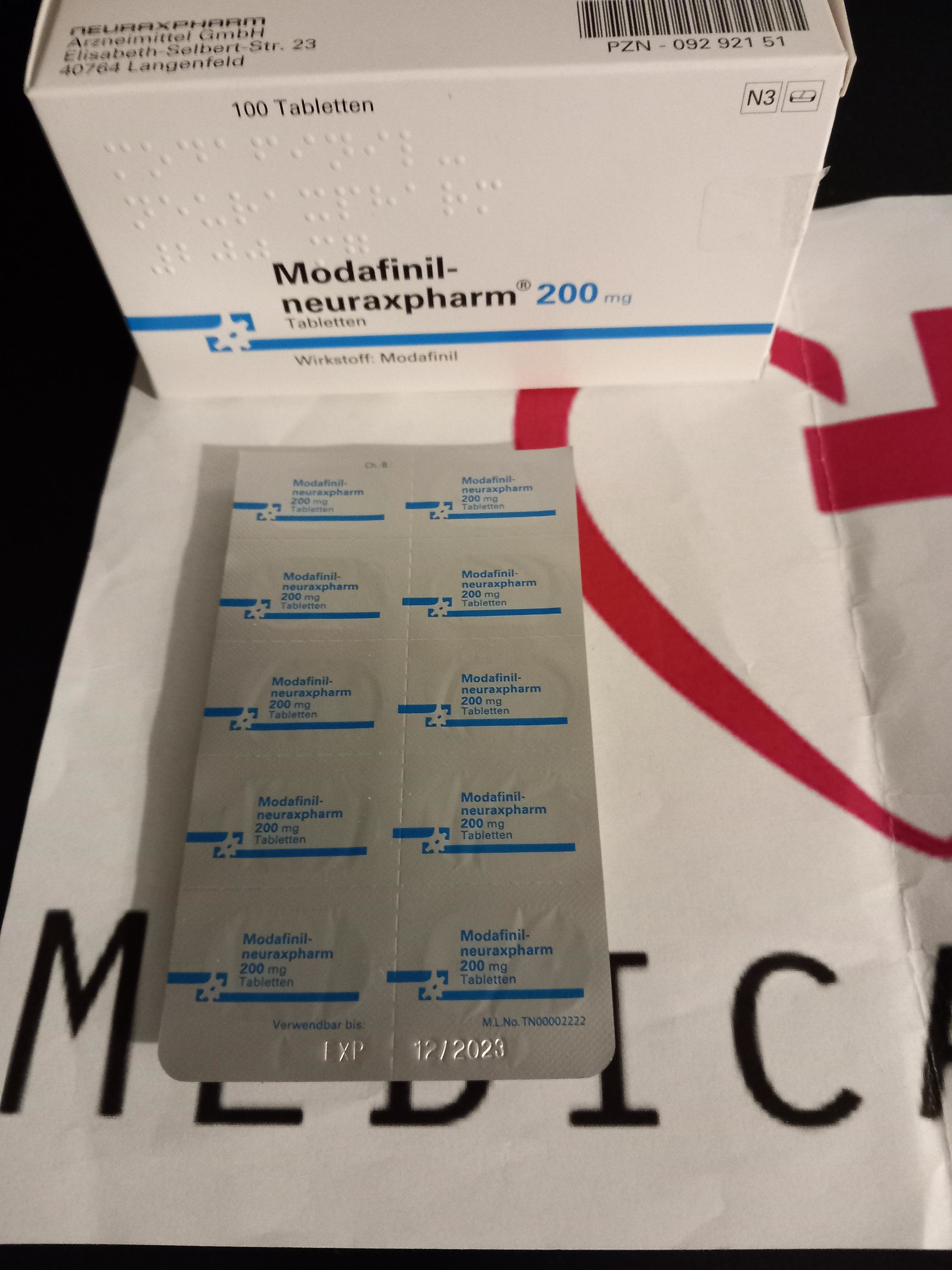 Modafinil 200mg Neuraxpharm Modafinil  Deutsche Apotheken Ware