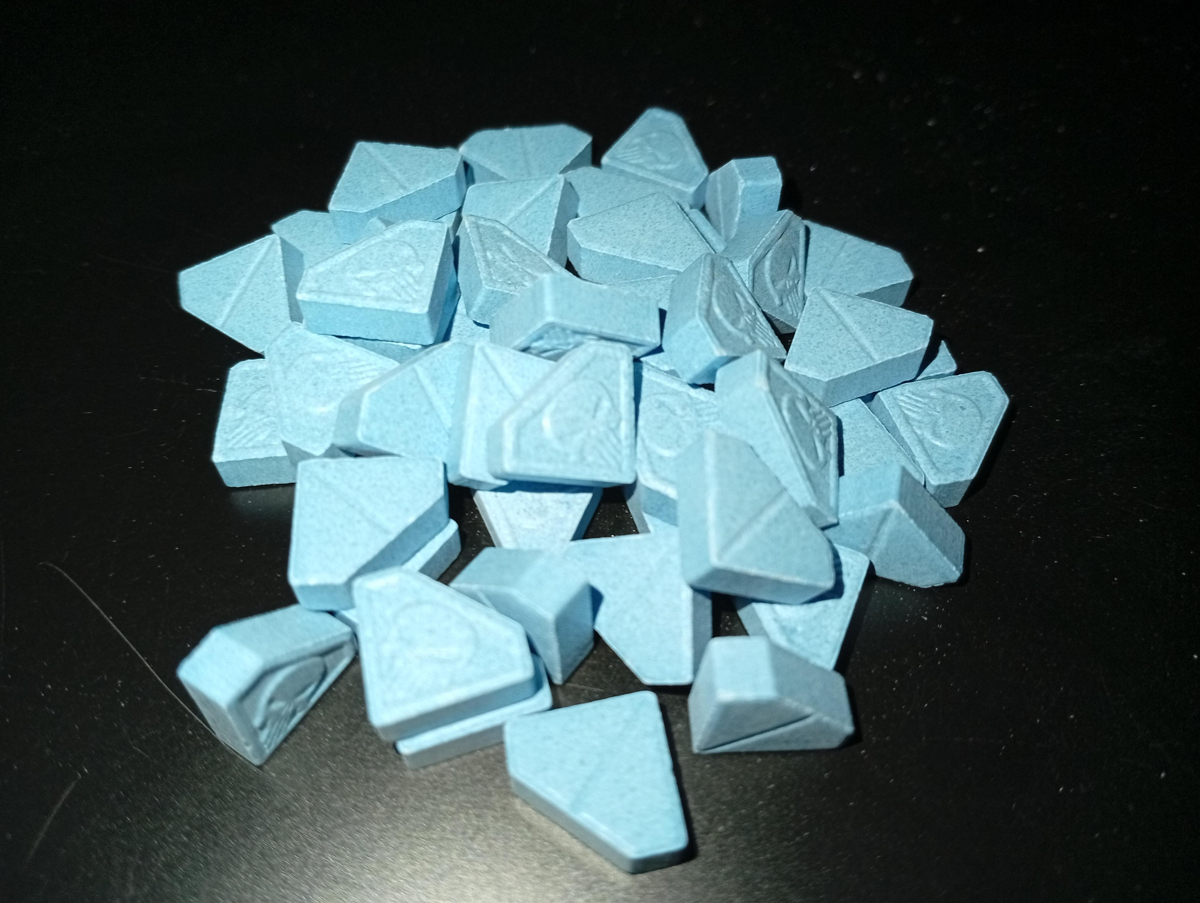 XTC 250mg  Blue Punisher  MDMA 